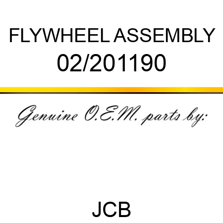 FLYWHEEL ASSEMBLY 02/201190