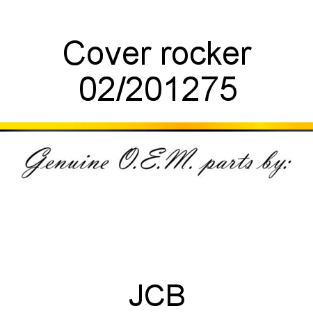 Cover, rocker 02/201275