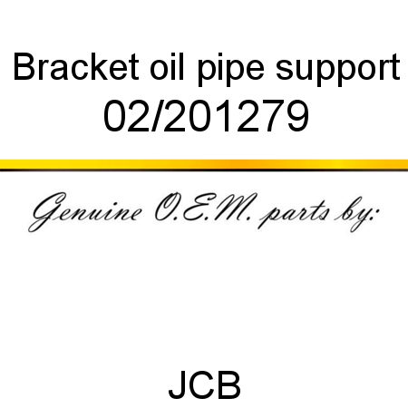 Bracket, oil pipe support 02/201279