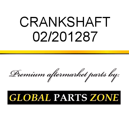 CRANKSHAFT 02/201287