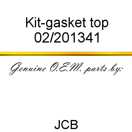 Kit-gasket, top 02/201341