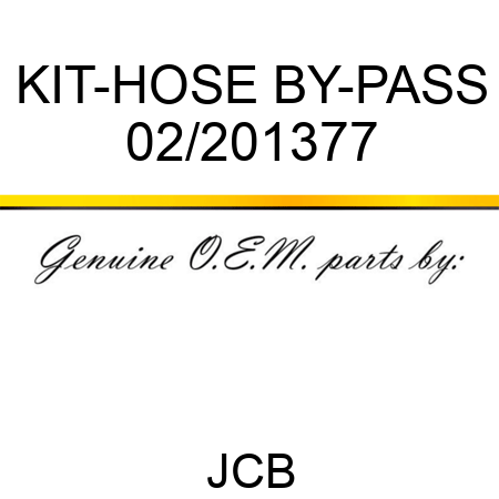 KIT-HOSE BY-PASS 02/201377