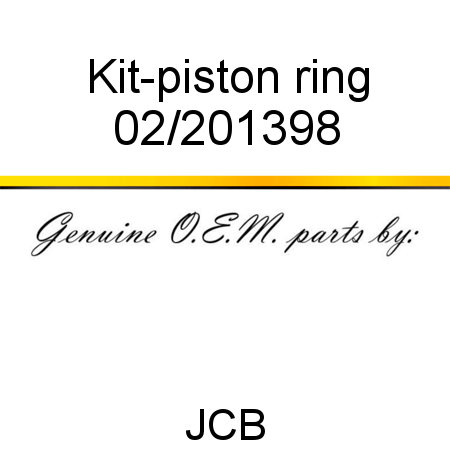 Kit-piston ring 02/201398