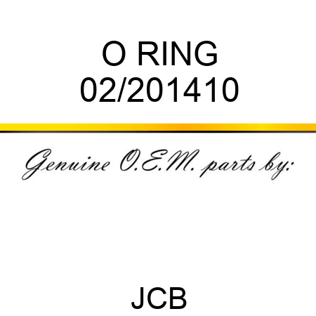 O RING 02/201410