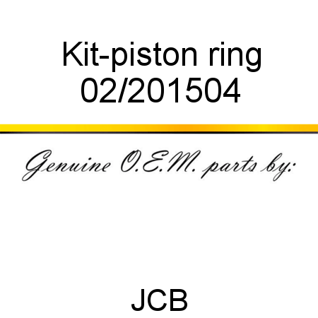 Kit-piston ring 02/201504