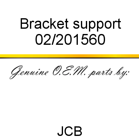 Bracket, support 02/201560