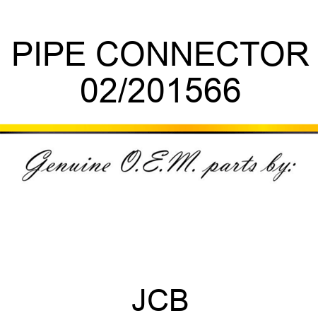 PIPE CONNECTOR 02/201566