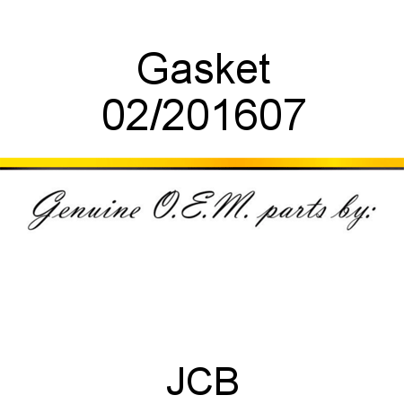 Gasket 02/201607