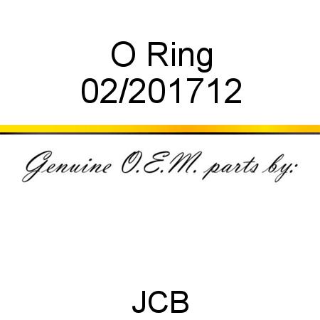 O Ring 02/201712