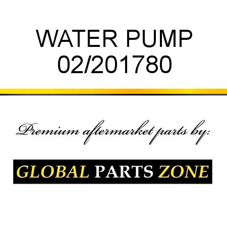 WATER PUMP 02/201780