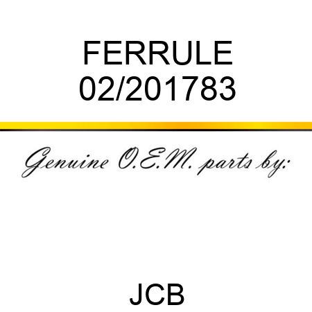 FERRULE 02/201783