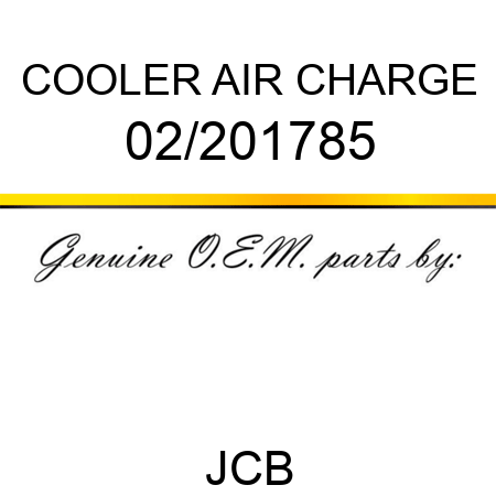 COOLER AIR CHARGE 02/201785