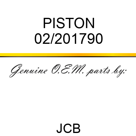 PISTON 02/201790