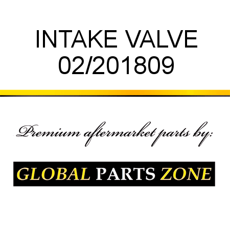 INTAKE VALVE 02/201809