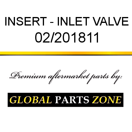 INSERT - INLET VALVE 02/201811