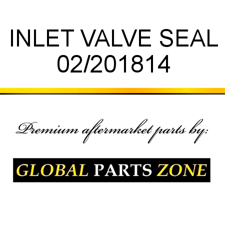 INLET VALVE SEAL 02/201814