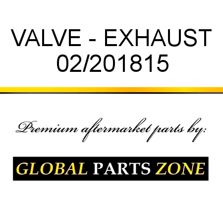 VALVE - EXHAUST 02/201815