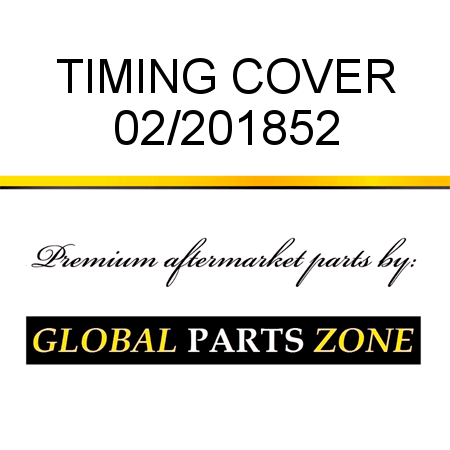 TIMING COVER 02/201852