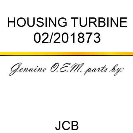 HOUSING TURBINE 02/201873