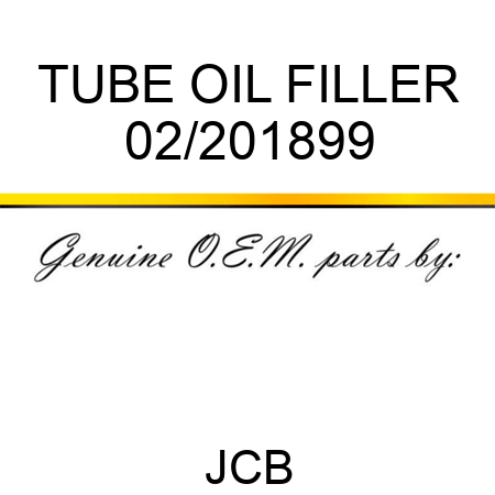 TUBE OIL FILLER 02/201899