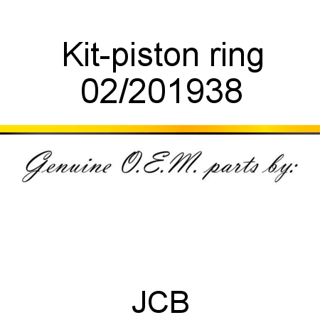 Kit-piston ring 02/201938