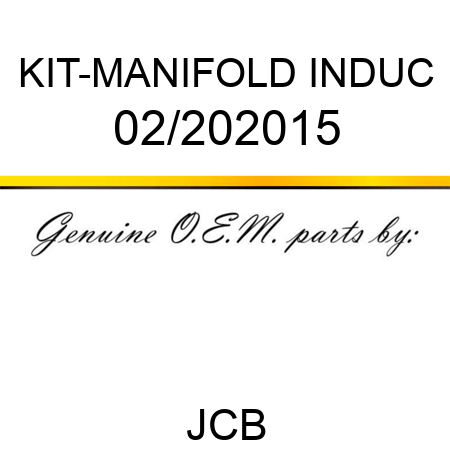 KIT-MANIFOLD INDUC 02/202015