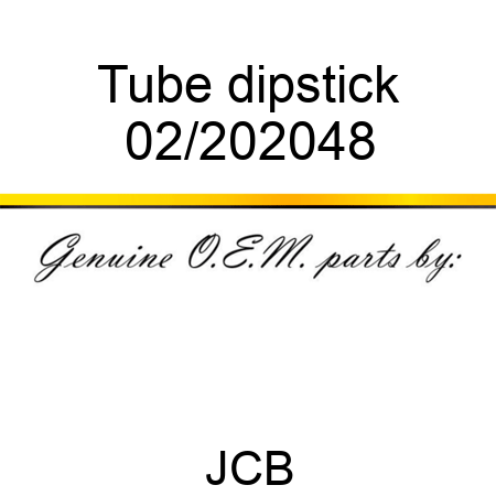 Tube dipstick 02/202048