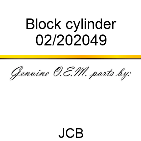 Block cylinder 02/202049