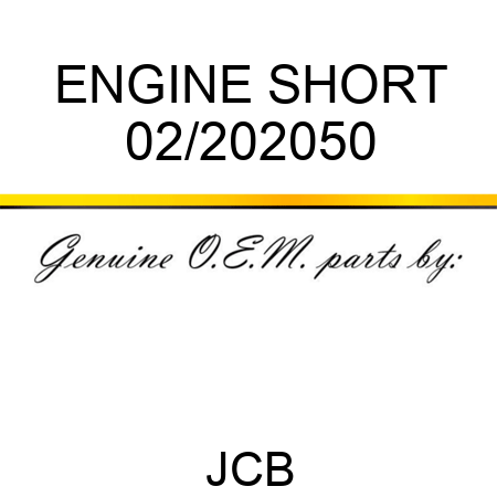 ENGINE SHORT 02/202050