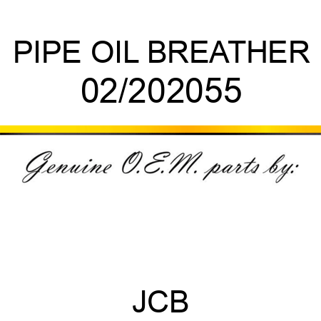 PIPE OIL BREATHER 02/202055