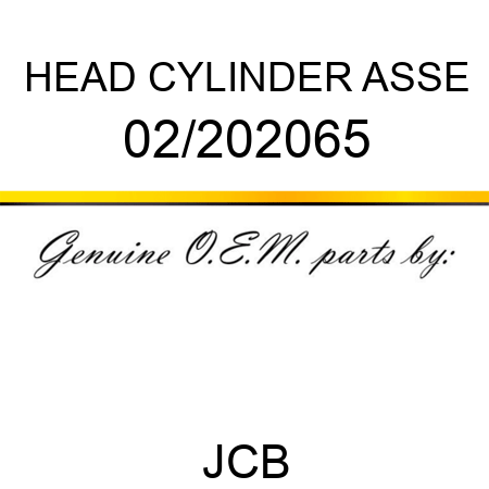 HEAD CYLINDER ASSE 02/202065