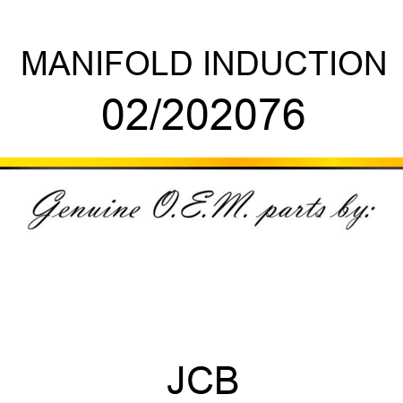 MANIFOLD INDUCTION 02/202076