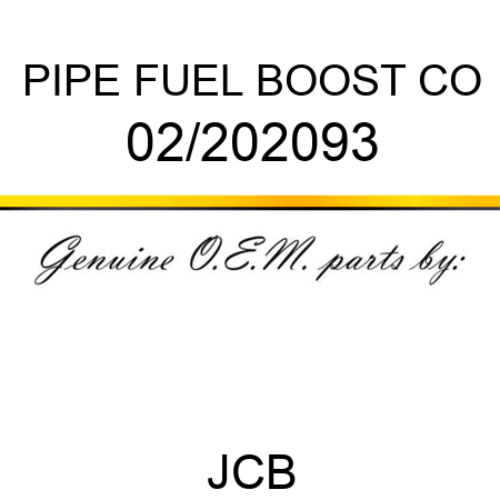 PIPE FUEL BOOST CO 02/202093