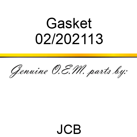 Gasket 02/202113