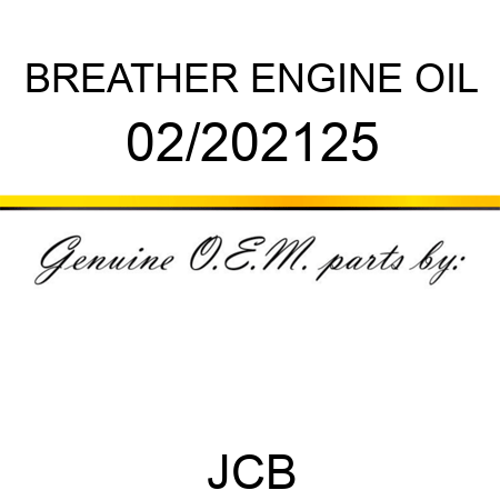 BREATHER ENGINE OIL 02/202125