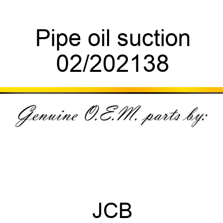 Pipe oil suction 02/202138