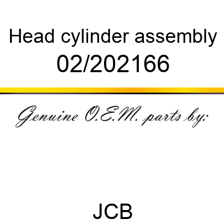 Head, cylinder, assembly 02/202166