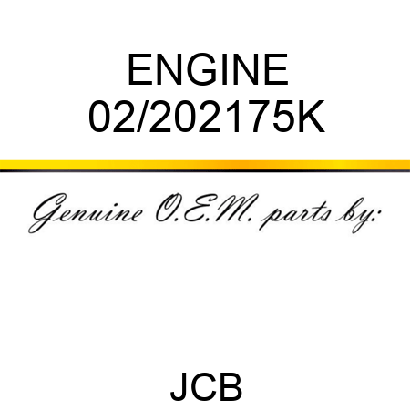 ENGINE 02/202175K