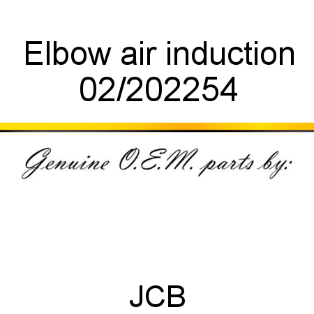 Elbow, air induction 02/202254