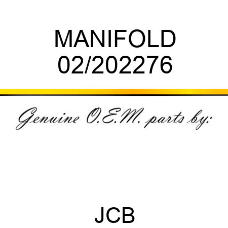 MANIFOLD 02/202276