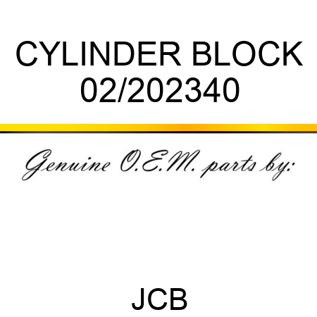 CYLINDER BLOCK 02/202340