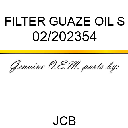 FILTER GUAZE OIL S 02/202354