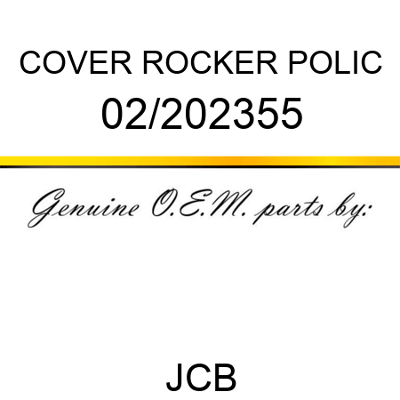 COVER ROCKER POLIC 02/202355