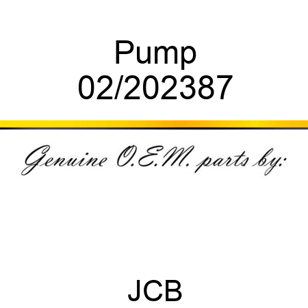 Pump 02/202387