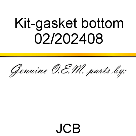 Kit-gasket, bottom 02/202408