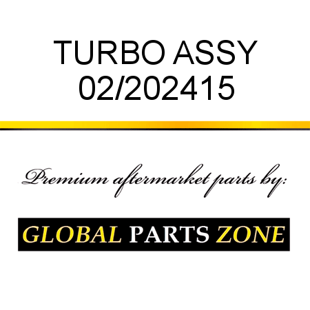 TURBO ASSY 02/202415