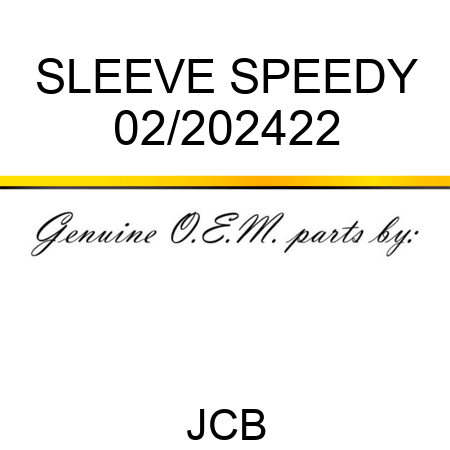 SLEEVE SPEEDY 02/202422