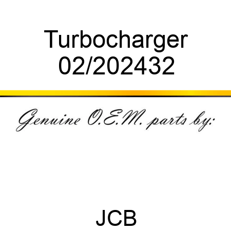 Turbocharger 02/202432