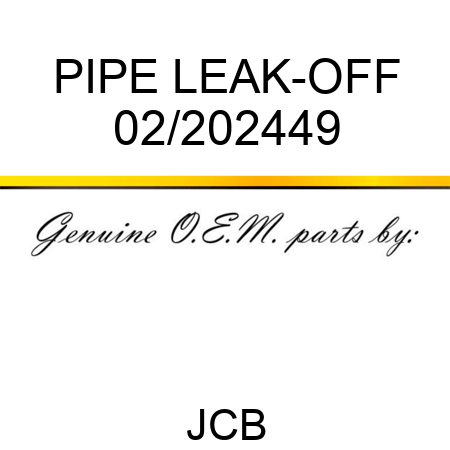 PIPE LEAK-OFF 02/202449