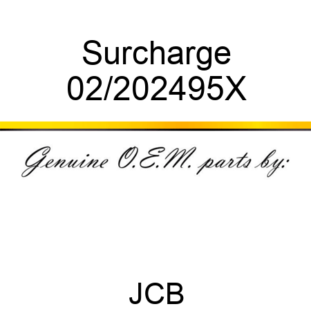 Surcharge 02/202495X